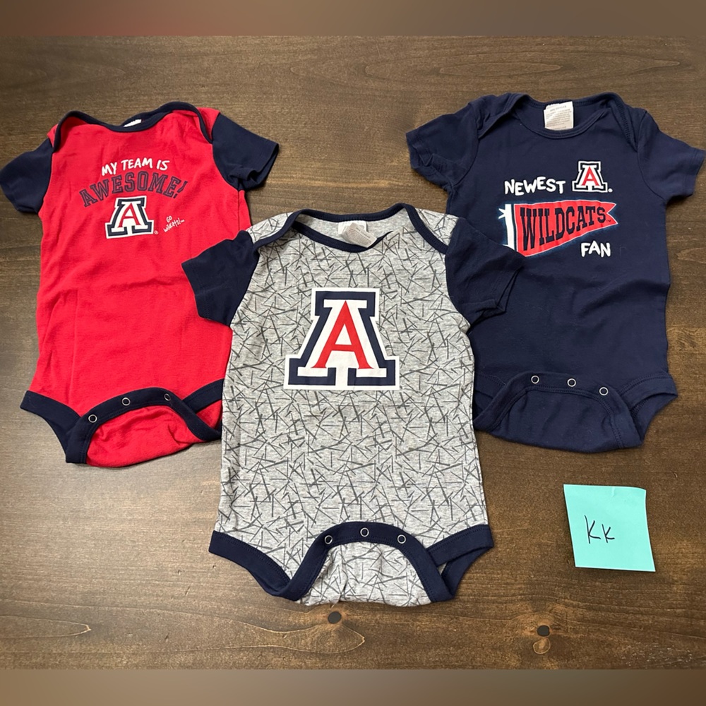 18 month UofA Russell Athletic Baby Onesie - Gray and Navy